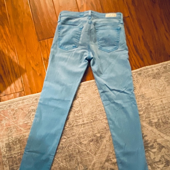 AG Adriano Goldschmied Turquoise Skinny Jeans - Picture 3 of 10